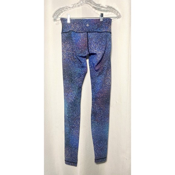 LULULEMON Wunder Under Leggings Women Size 4 Strive Mermaid Multi Luxtreme RARE - Picture 2 of 8